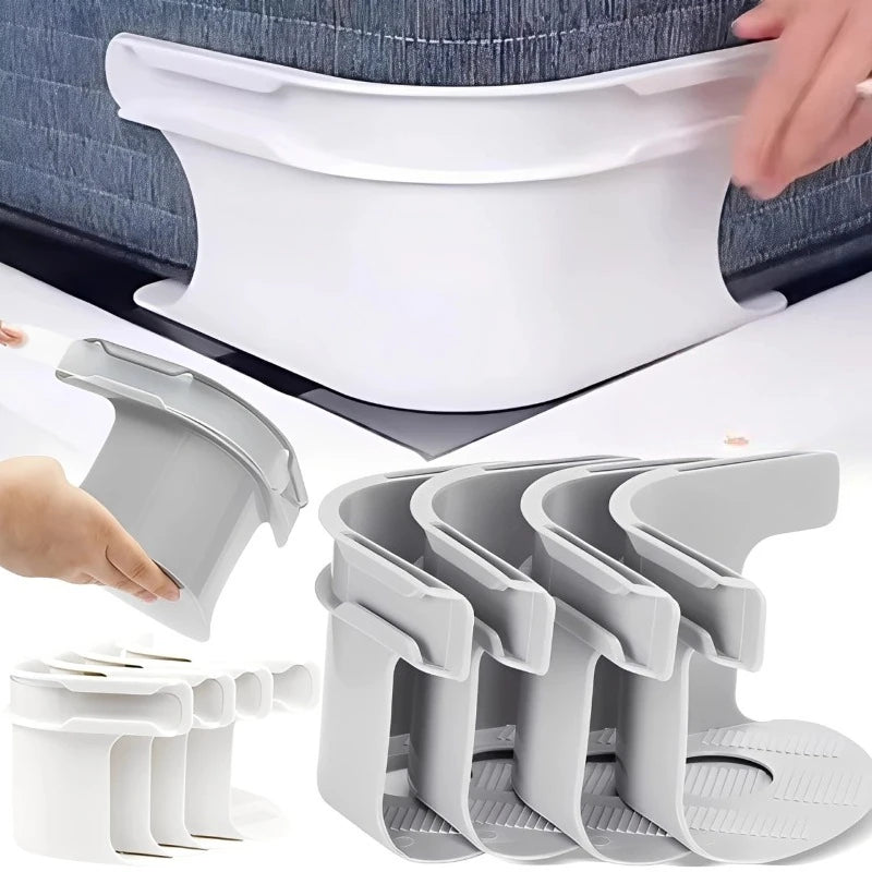 Universal Bedsheet Corner Tightener Clips Invisible Bedspread Secure Holder with Heavy-Duty Mattress Straps Sheets Slot Locks